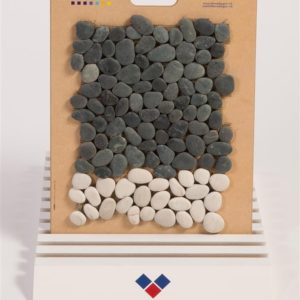 Pebbles Antraciet/White